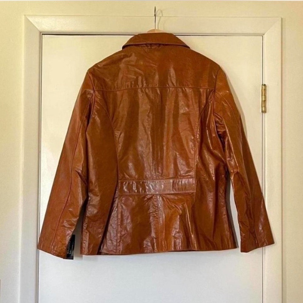 Western Vintage Wilsons Leather Jacket in Cognac Brown - Picture 3 of 7